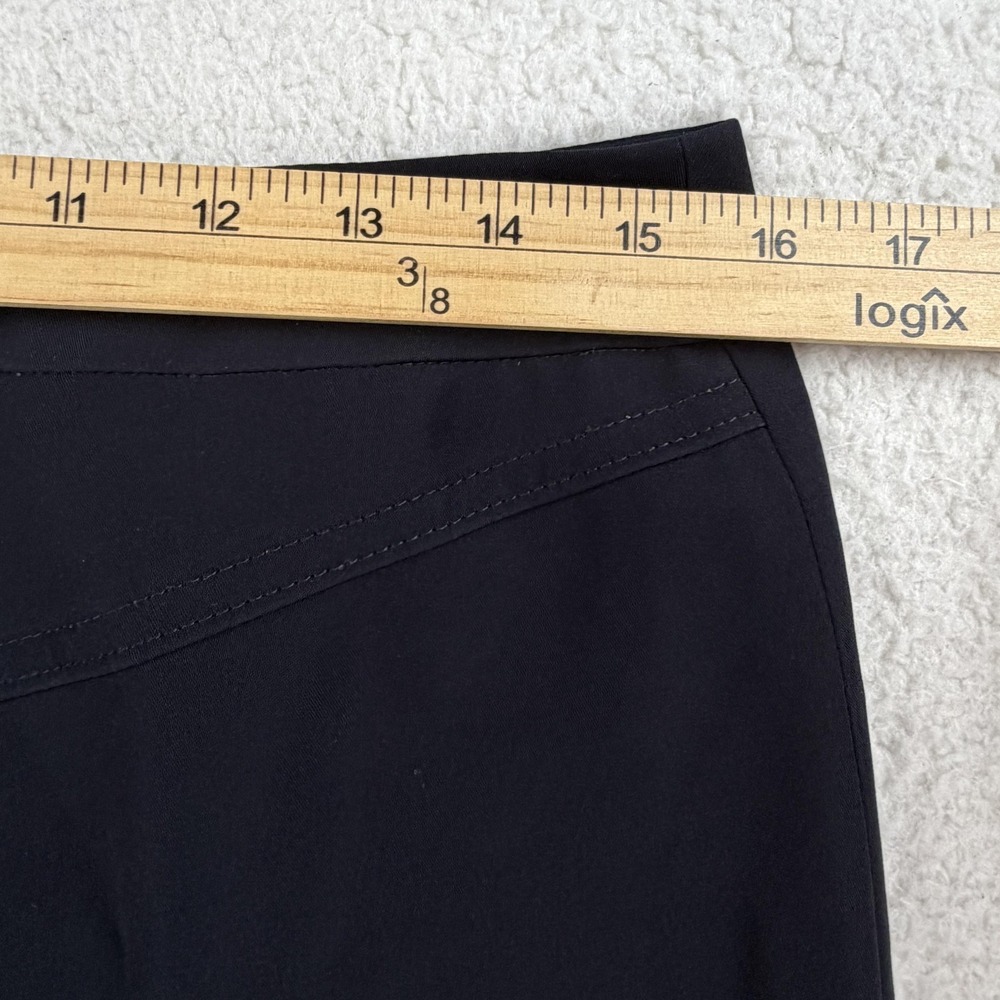 Louis Vuitton Dress Pants Womens 40 Black Straight Leg Polyester Uniform Work - Picture 9 of 11